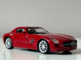 Mercedes Benz SLS AMG Germany Sports Car Model Metal Diecast Toy Red 1:43 Welly