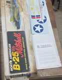 Royal B-25 Billy Mitchell Scale RC Aircraft Kit Wood Multicolor Vintage