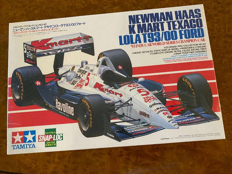 Tamiya Kit | 1:20 Sealed | 1993 Lola T93 Ford | Indy Champion w/ Nigel Mansell
