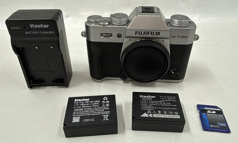 Fujifilm X-T20 24.3MP Digital Camera Body Silver AS-IS READ GC-6985