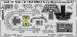 1/48 scale model parts layout sheet with numbered components and decals