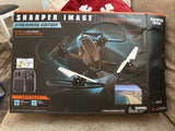 Video streaming drone retail box showing quadcopter with LED lights and auto pilot