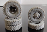 Resin 1/24 Scale: 15-inch ¡°4-hole  Truck¡± Dually Wheels W/ Thornbird Mud Tires