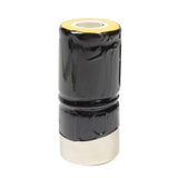 Rechargeable Ni-Cad battery pack with black body, yellow top, and white base