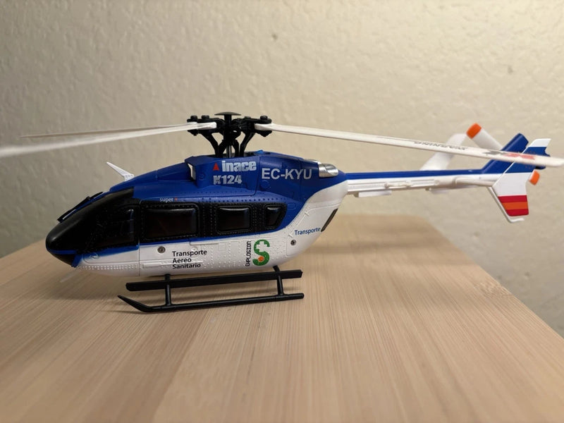 XK K124 EC145 6CH Brushless RC Helicopter Remote Controlled BNF With Battery