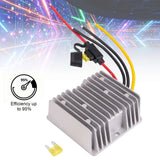 Power Converter Regulator DC 24V 36V 48V Step-Down to DC 12V 240W 20A Waterproof