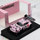 1:64 Hoonipigasus 911 Pike's Peak 2022 Pink Pig Alloy Model Car