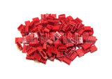 Red 4-pin JST female connector sockets, PH 2.0mm, in a bundle