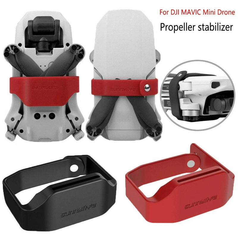 DJI Mavic Mini propeller stabilizer fixing holder, red and black mounting case
