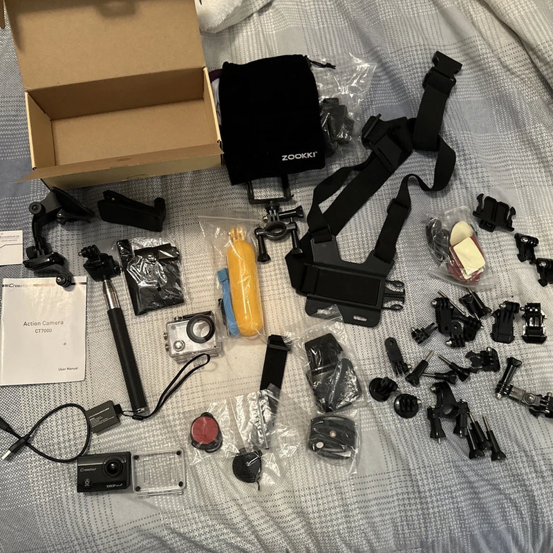 Crosstour CT7000 Helmet/Action Camera  And Accessory Kit