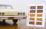 1960 - 1964 NEW YORK miniature LICENSE PLATES for 1/25 scale MODEL CARS¡ªPLS READ