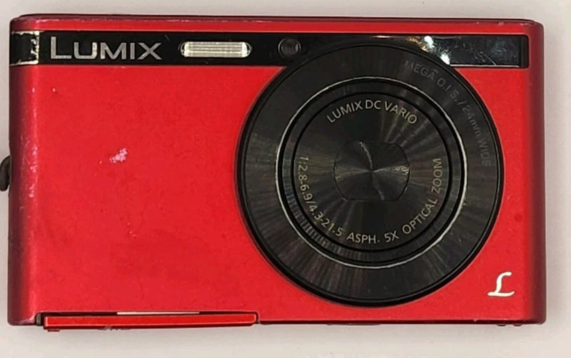 Panasonic LUMIX DMC-XS1  Digital Camera Red See Photos For Condition No Charger
