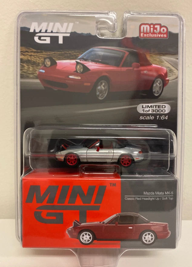 1/64 Mini GT Mazda Miata MX-5 (NA) Classic Silver Model Car MGT00361 CHASE