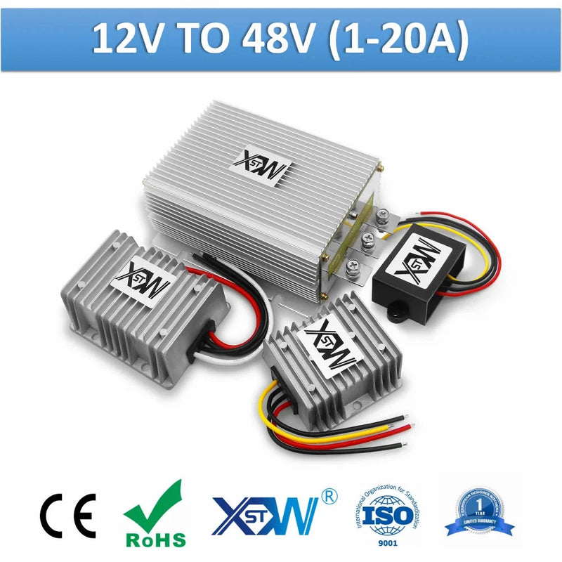 DC-DC Converter 12V to 48V Step Up 1A-20A Boost Power Supply Voltage Stabilizer