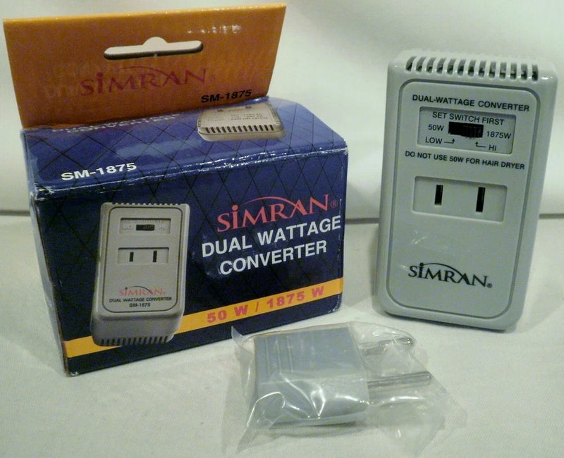 Simran Dual Wattage Converter 50W/1875W Model SM-1875