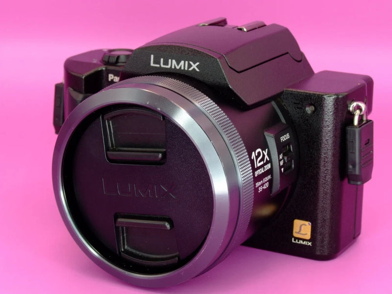 EXC+ Panasonic LUMIX DMC-FZ10 Bridge Camera 12x Optical Zoom 4.0MP Black WORKS