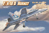 1:72 F/A-18D Hornet military aircraft model kit with detailed molded parts