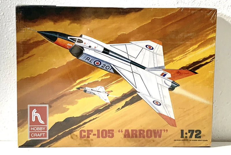 1:72 CF-105 Arrow model kit box, sealed with aircraft artwork