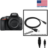 Nikon D5600 DX-Format DSLR Camera USB Cable Transfer Cord Replacement