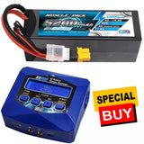 NHX Muscle Pack 4S 14.8V 5200mAh 50C Lipo Battery w/ XT60 / EZPRO AC Charger Battery
