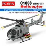 RC ERA C186S BO105 Helicopter Brushless 4CH 6-Axis Gyro Optical Flow Positioning
