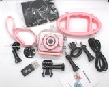 1080P Kids Camera Digital Action Camera Sports Camera Camcorder Pink