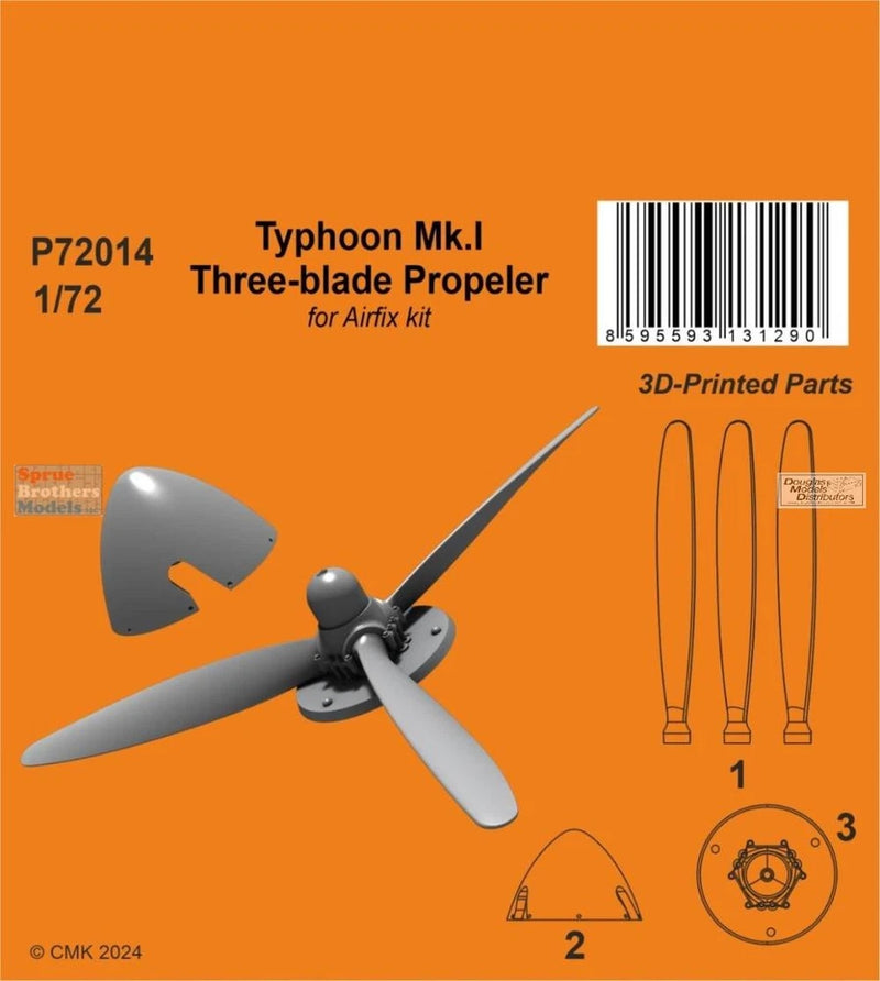 SPHP72014P 1:72 Special Hobby Typhoon Mk.I Three-blade Propeller (AFX kit)