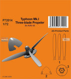 SPHP72014P 1:72 Special Hobby Typhoon Mk.I Three-blade Propeller (AFX kit)