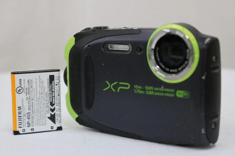 Fujifilm FINEPIX XP80 Green Compact Digital Camera Tested Working Japan