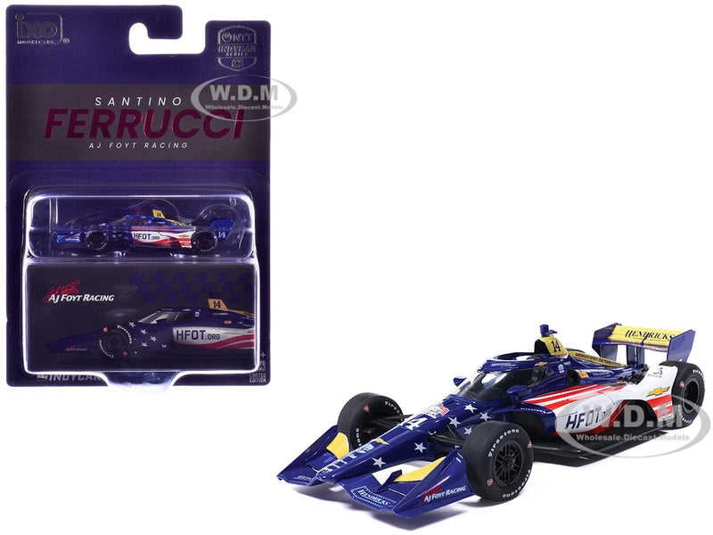 DALLARA INDYCAR #14 FERRUCCI "HFOT.ORG" NTT SERIES 2026 1/64 BY IXO IND64042