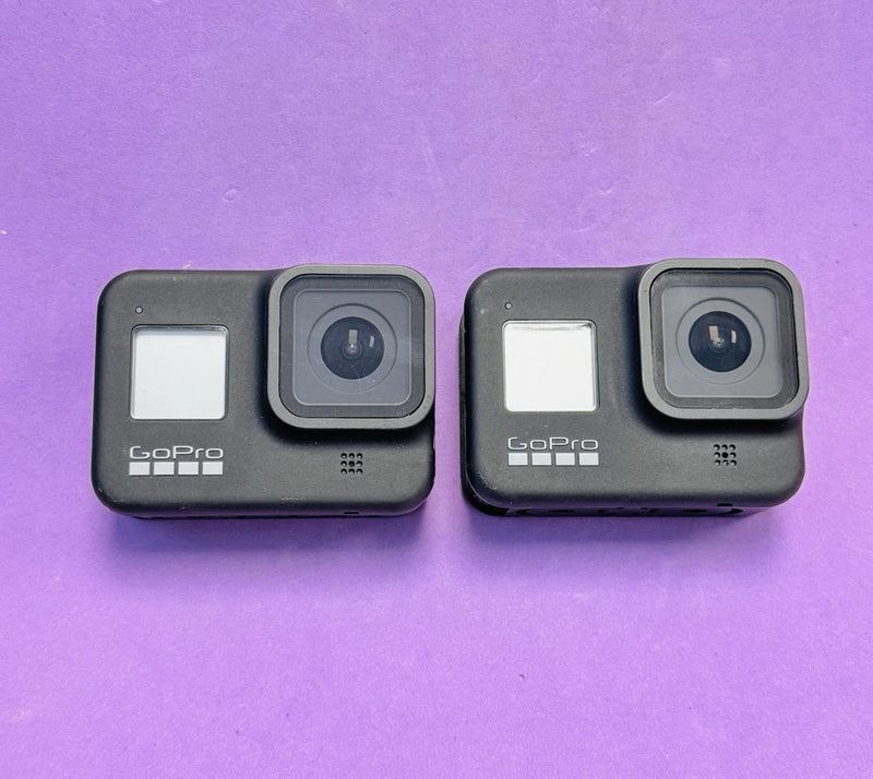 *Dead NO POWER* Lot of 2x GoPro Hero 8 Black 4K Waterproof Action Cameras