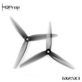 HQProp 6x2.5x3 3-Blade Propeller PC Light Gray 2CW 2CCW for FPV Drone