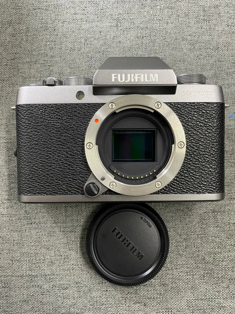 Fujifilm X-T100 24.2MP APS-C Mirrorless Digital Camera Body Only -Used 95% New