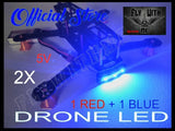 LED DRONE BAR BLUE & RED 1SET FRONT/BACK DIY 5V 3528 BRIGHT 3 LED 3D PRINTED BK