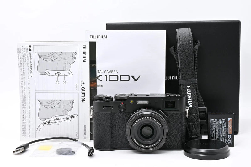 SC 2542 [Almost Unused] FUJIFILM X100V Black 26.1MP Compact Digital Camera JAPAN