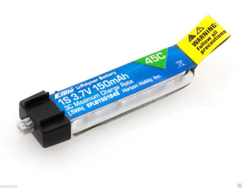 Latest E-flite 150mAh 1S 3.7V 45C LiPo Battery BLADE MSRX PARKZONE NAO CPX Battery