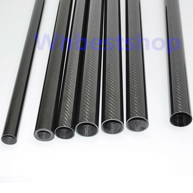 3K Carbon Fiber Tube 21mm 22mm 23mm 24mm 25mm 26mm 27mm 28mm 29mm 30mm x 500mm