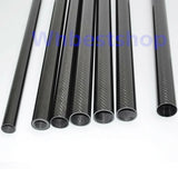 3K Carbon Fiber Tube 21mm 22mm 23mm 24mm 25mm 26mm 27mm 28mm 29mm 30mm x 500mm
