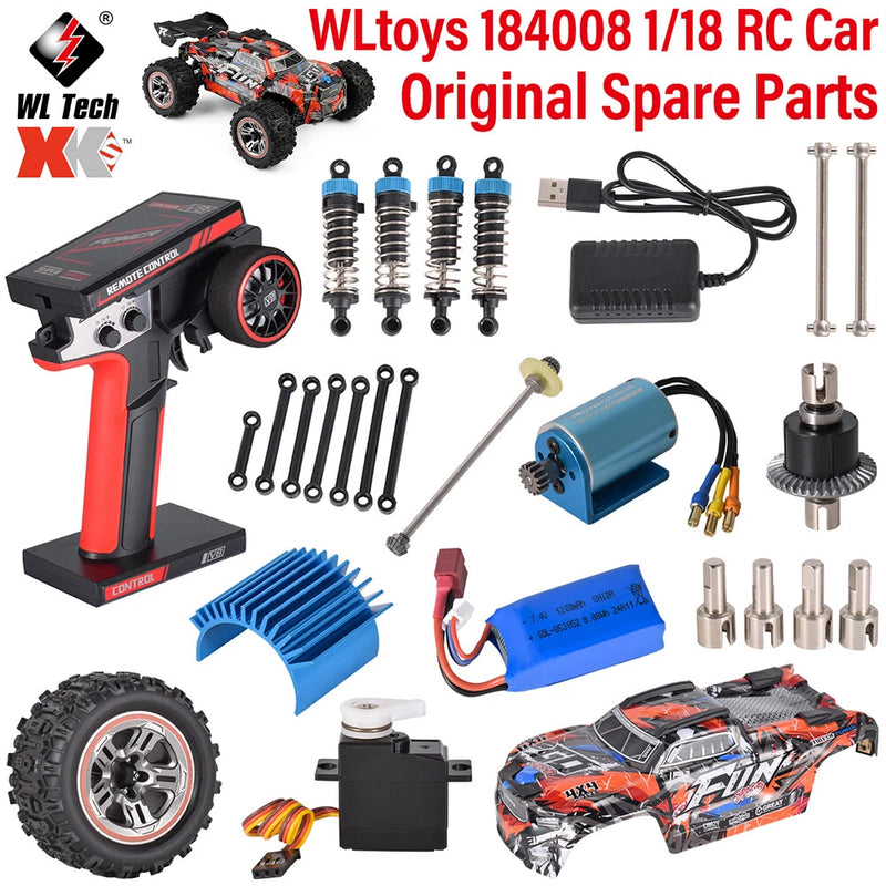 WLtoys XK 1/18 184008 RC Car Replacement Parts Spare Shock Absorber Servo Motor