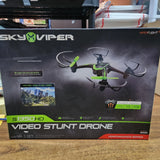Sky Viper S1350HD Video  Stunt Drone Quadcopter Black Green 720p Hi Def Video