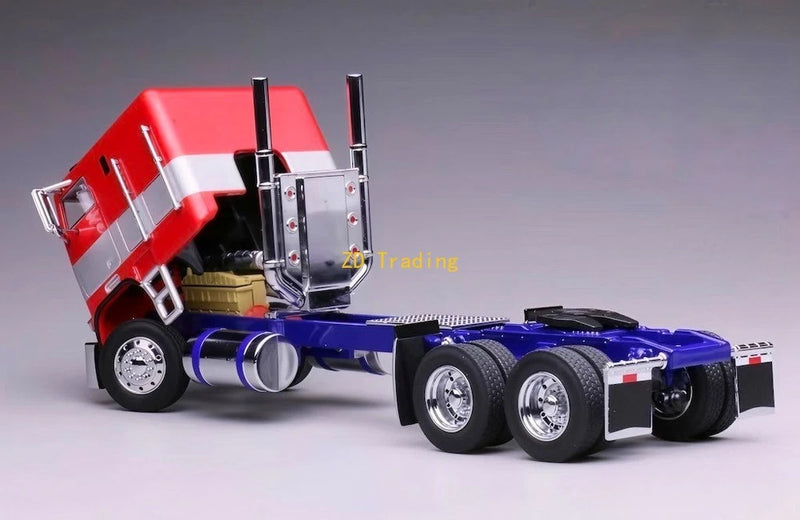 ZD 1:64 596 HEC G1 Freightliner Container Truck Tractor Model Diecast Metal Car
