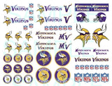 1:64,1:43,1:32,1:24  VIKINGS WATER-SLIDE DECALS FOR HOT WHEELS, SLOT CAR MODEL