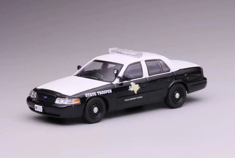 ED 1:64 596 TXPD Texas Patrol Police Crown Victoria CV Model Diecast Collect Car