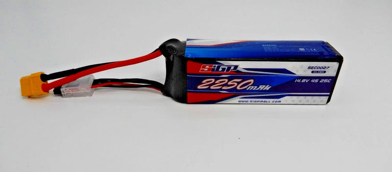 4S Lipo Battery 2250mAh 14.8V 25C with XT60 Plug for RC Airplane Quadcopter Battery