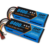 2xDXF 3S LiPo Battery 11.1V 120C 8400mAh DEANS/T RC Car Truck Helicopter Racing