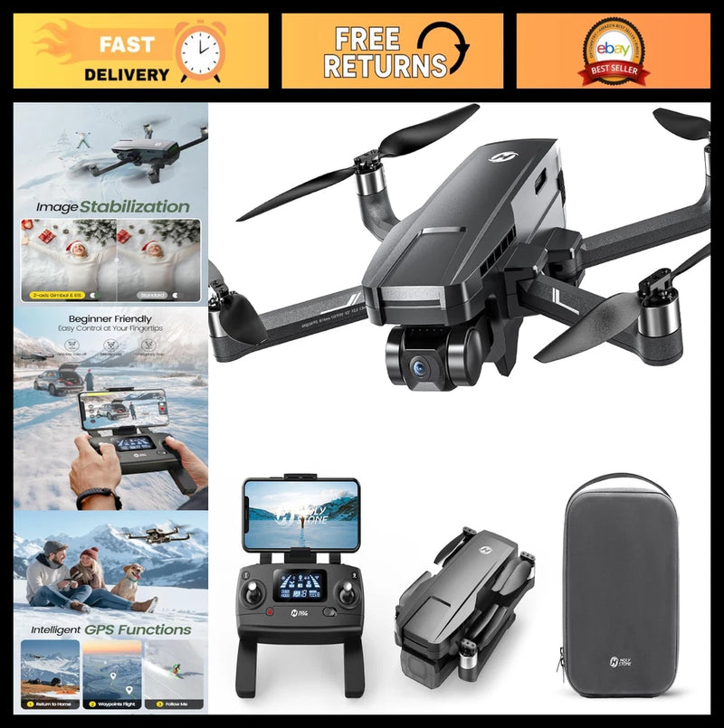 4K GPS Drone with 2-Axis Gimbal, 120??FOV Camera, Brushless Motor, 5G WiFi, Smart
