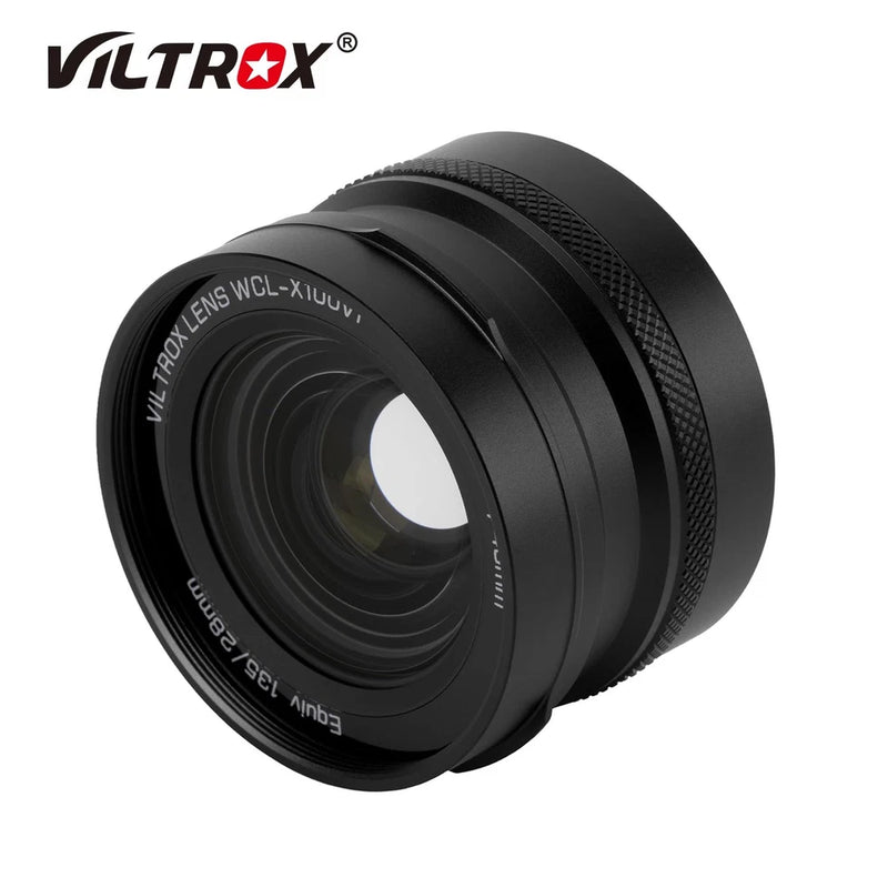 VILTROX WCL-X100VI Wide Angle Conversion Additional Lens for Fujifilm X100 Black