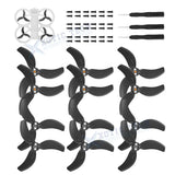 12Pcs Propellers RC Drone Wing Accessory Black Airscrew w/Screws For DJI Avata 2