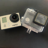 GoPro Hero 3 Silver Edition Camera w/Waterproof Case Tested Works w/Cord Outdoor