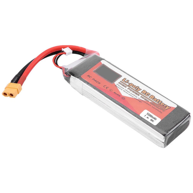 ¡ì 5500mAh 60C ZOP POWER 2S 7.4V 5500mAh 60C Rechargeable LiPo Battery With